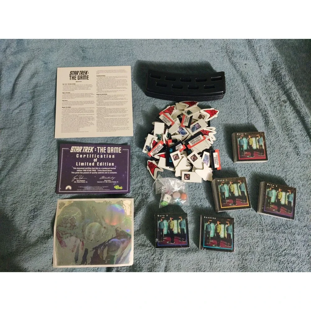 Star Trek : The Game TOS Collectors Limited Edition 1992 Vintage Board Game